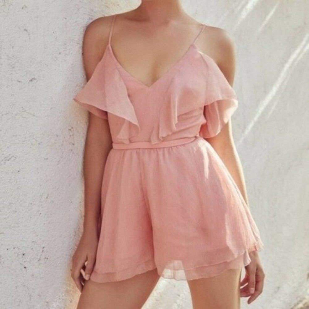 TJD The Jetset Diaries Dahlia Romper Pink